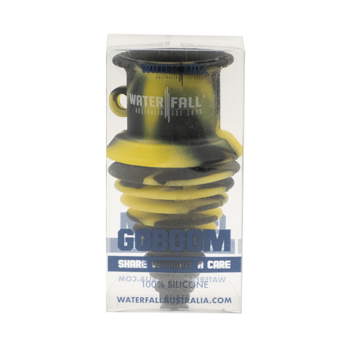 Gobdom Silicone Mouthpiece - Yellow/Black Waterfall