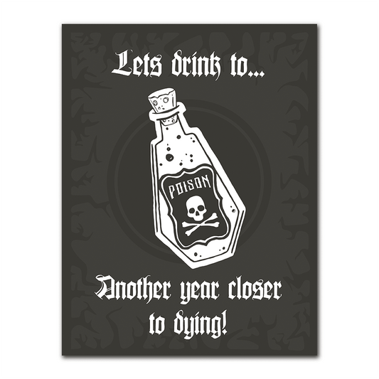 WAKE 'N' BAKE | ANOTHER YEAR CLOSER TO DYING GREETING CARD Wake 'n' Bake