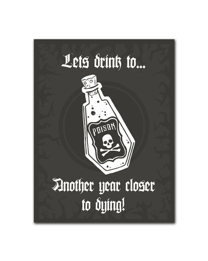 WAKE 'N' BAKE | ANOTHER YEAR CLOSER TO DYING GREETING CARD Wake 'n' Bake