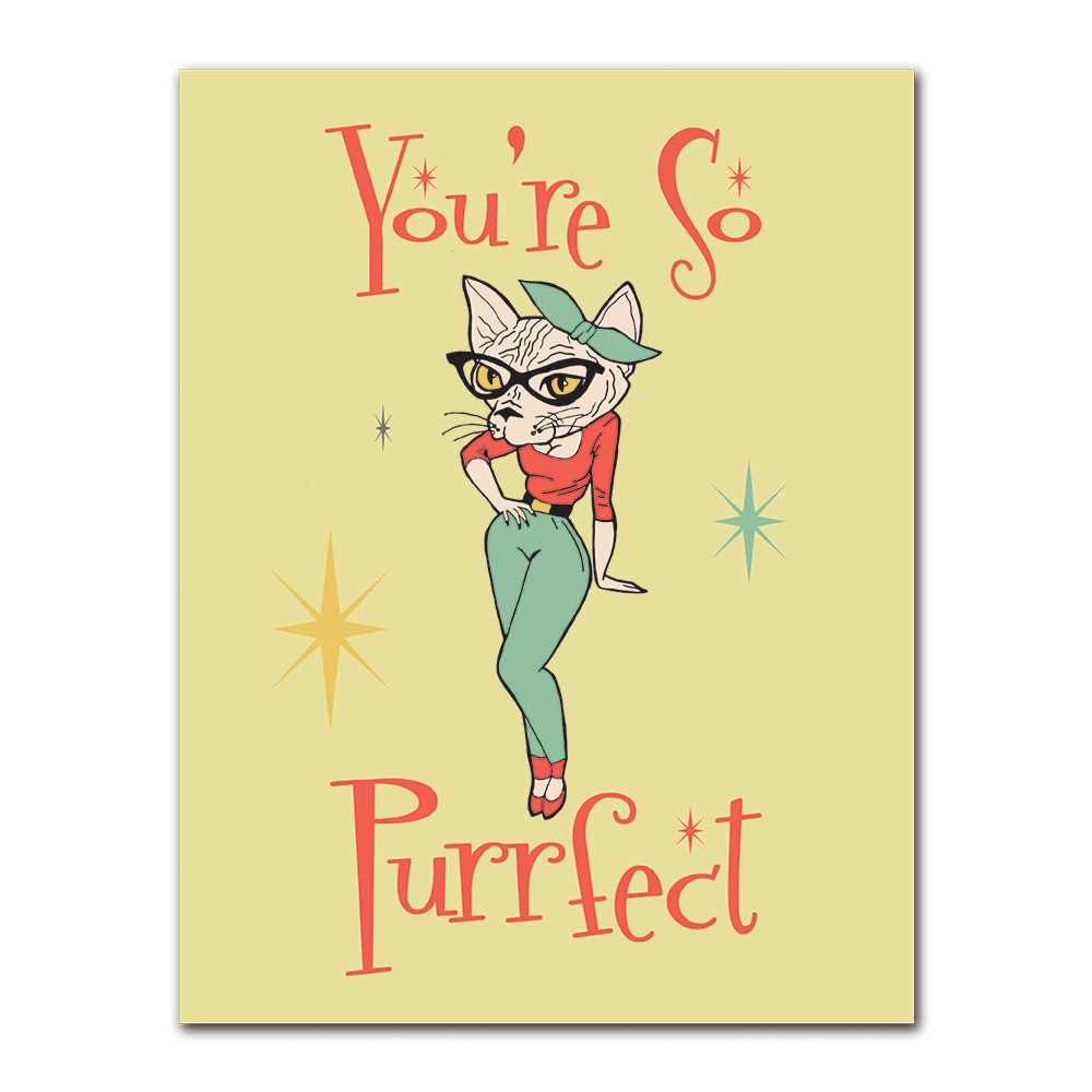 WAKE 'N' BAKE | YOU'RE SO PURRFECT GREETING CARD Wake 'n' Bake