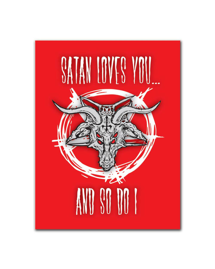 GREETING CARD - SATAN LOVES YOU WAKE N BAKE Wake 'n' Bake