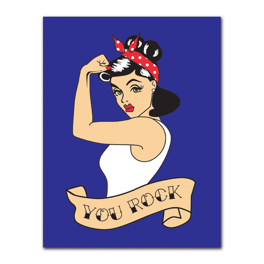 GREETING CARD - YOU ROCK BLUE WAKE N BAKE Wake 'n' Bake