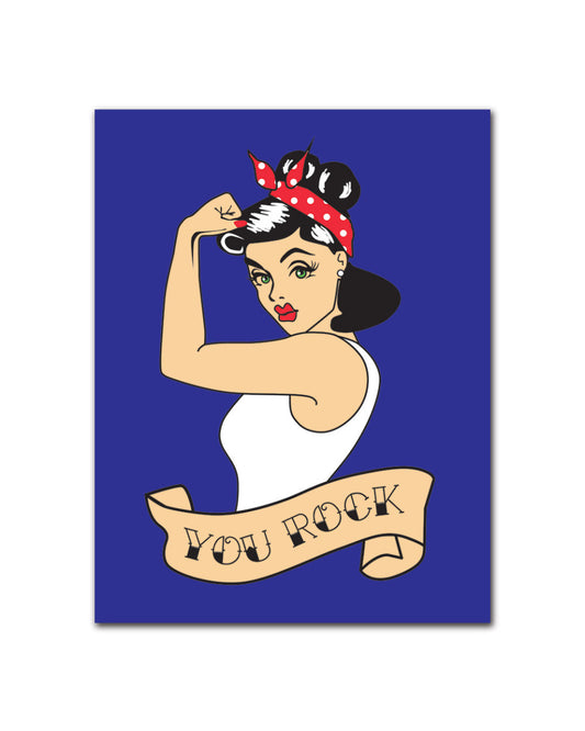 GREETING CARD - YOU ROCK BLUE WAKE N BAKE Wake 'n' Bake