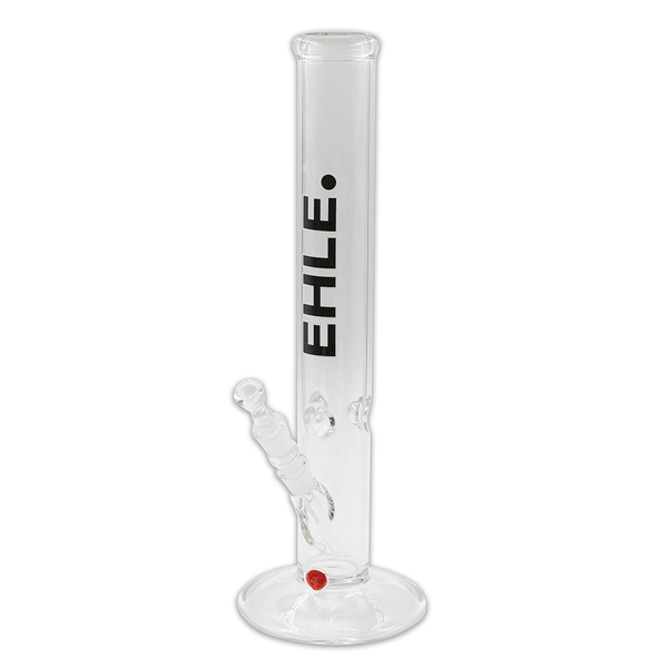 EHLE - Ice Cylinder Glass Bong - Black EHLE