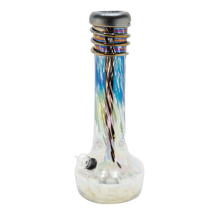 Special Delight Glass Bong - Purple & White Planet X