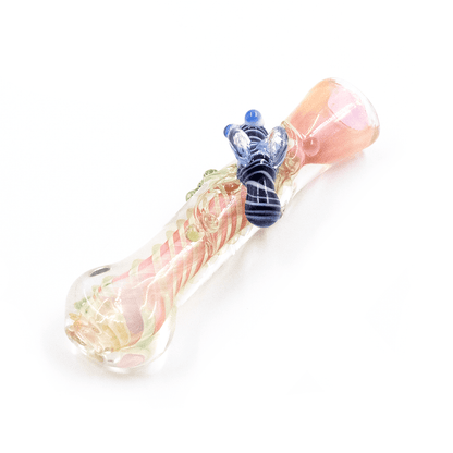 GLASS PIPE- INSECT ON BRANCH BROWN/GREEN #25 The Bong Shop