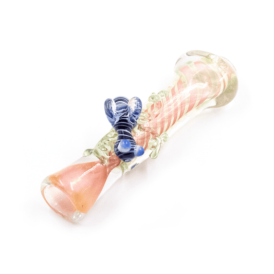 GLASS PIPE- INSECT ON BRANCH BROWN/GREEN #25 The Bong Shop