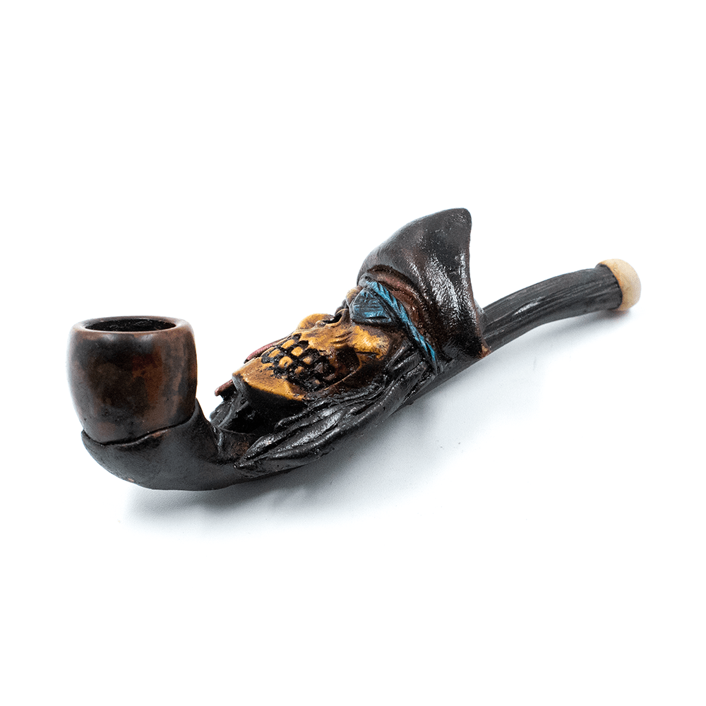 PIPE - PIRATE SKULL HAND CRAFTED 12cm The Bong Shop
