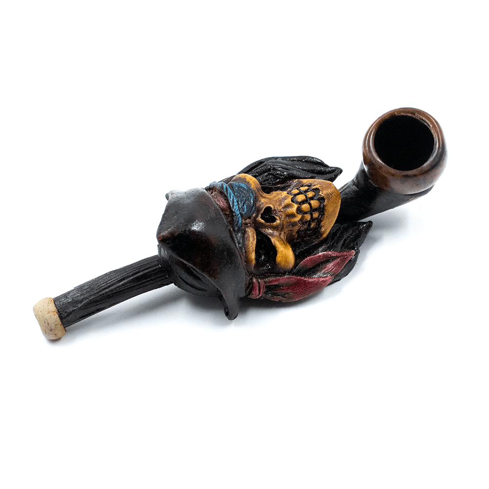 PIPE - PIRATE SKULL HAND CRAFTED 12cm The Bong Shop