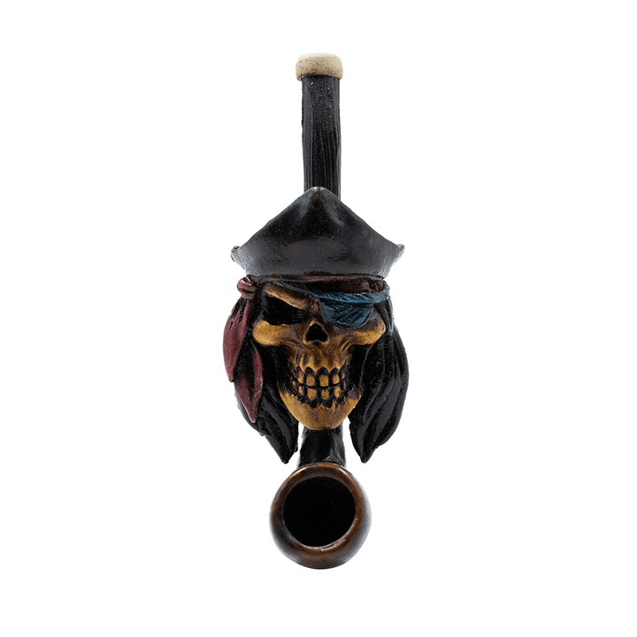 PIPE - PIRATE SKULL HAND CRAFTED 12cm The Bong Shop