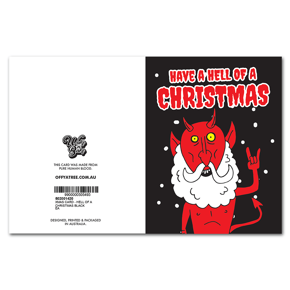 WAKE 'N' BAKE | HELL OF A CHRISTMAS XMAS GREETING CARD Wake 'n' Bake