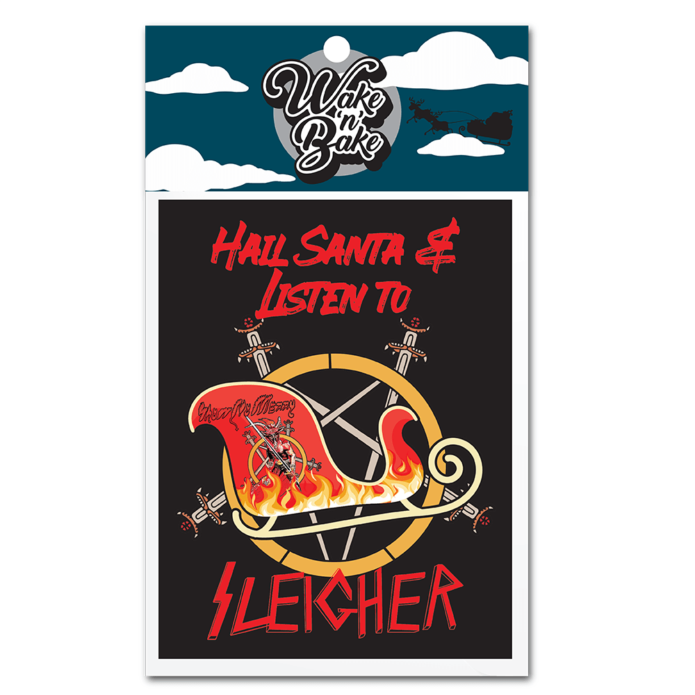 WAKE 'N' BAKE | SLEIGHER XMAS GREETING CARD Wake 'n' Bake