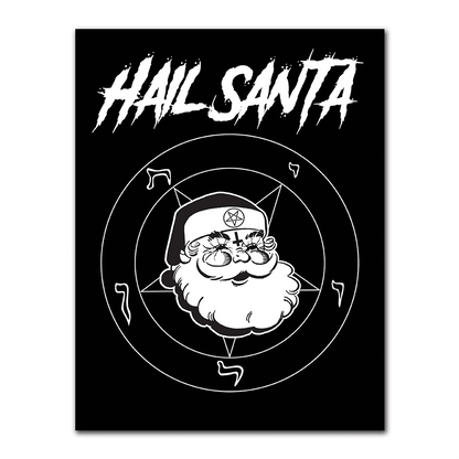 WAKE 'N' BAKE | HAIL SANTA PENTAGRAM XMAS GREETING CARD Wake 'n' Bake