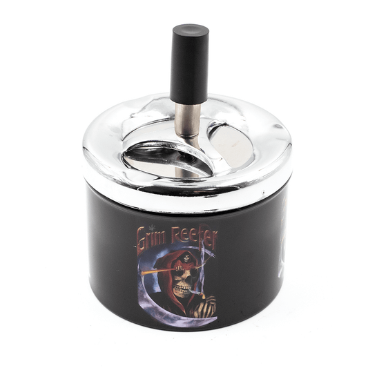 PUSH SPIN ASHTRAY - GRIM REAPER The Bong Shop
