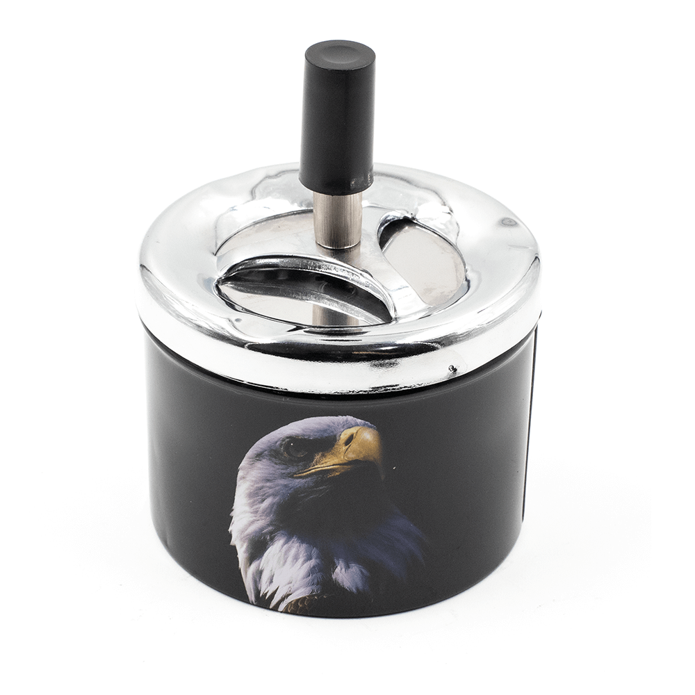 ASHTRAY - EAGLE SPINNING TRAY 9.3CM The Bong Shop