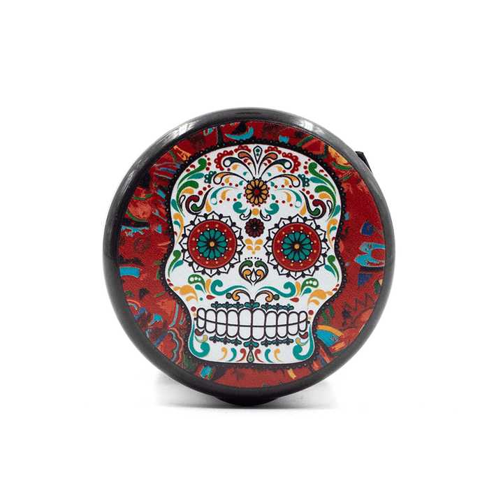 ASHTRAY- SUGAR SKULL ON RED LID W/LED LIGHT The Bong Shop