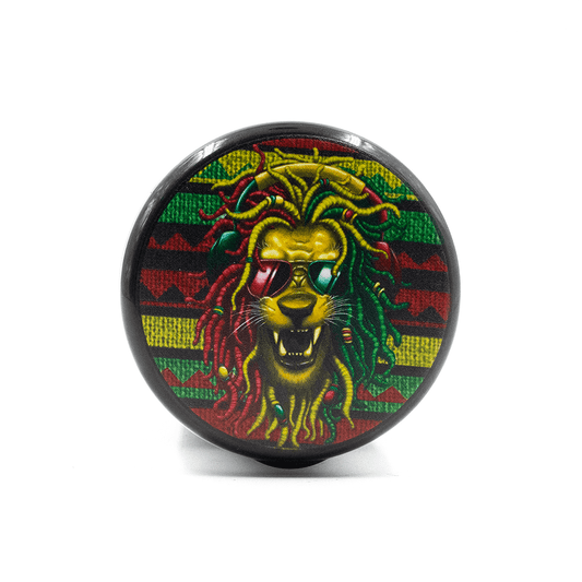 ASHTRAY- LION HEAD RASTA LID W/LED LIGHT The Bong Shop