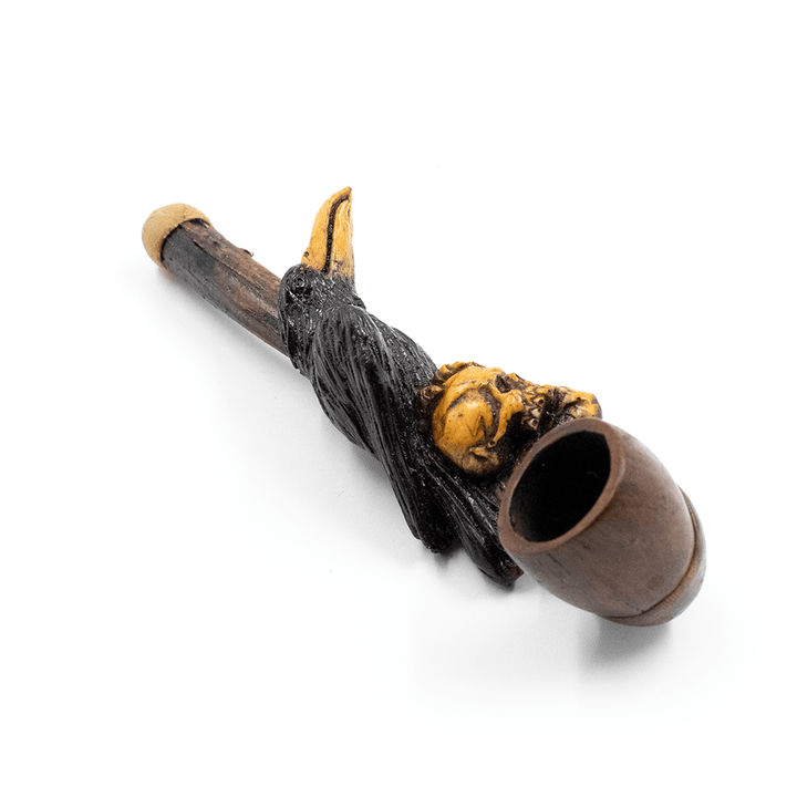 PIPE - BLACK CROW HAND CRAFTED 12cm The Bong Shop