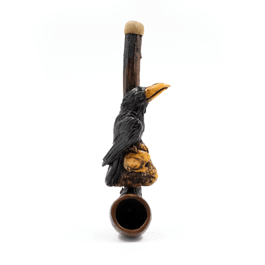 PIPE - BLACK CROW HAND CRAFTED 12cm The Bong Shop
