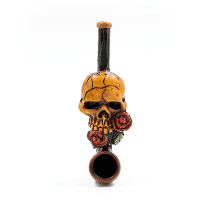 PIPE - ROSE SKULL HAND CRAFTED 12cm The Bong Shop
