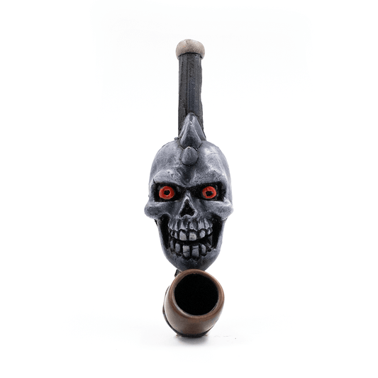 PIPE - SPIKE SKULL HAND CRAFTED 12cm The Bong Shop