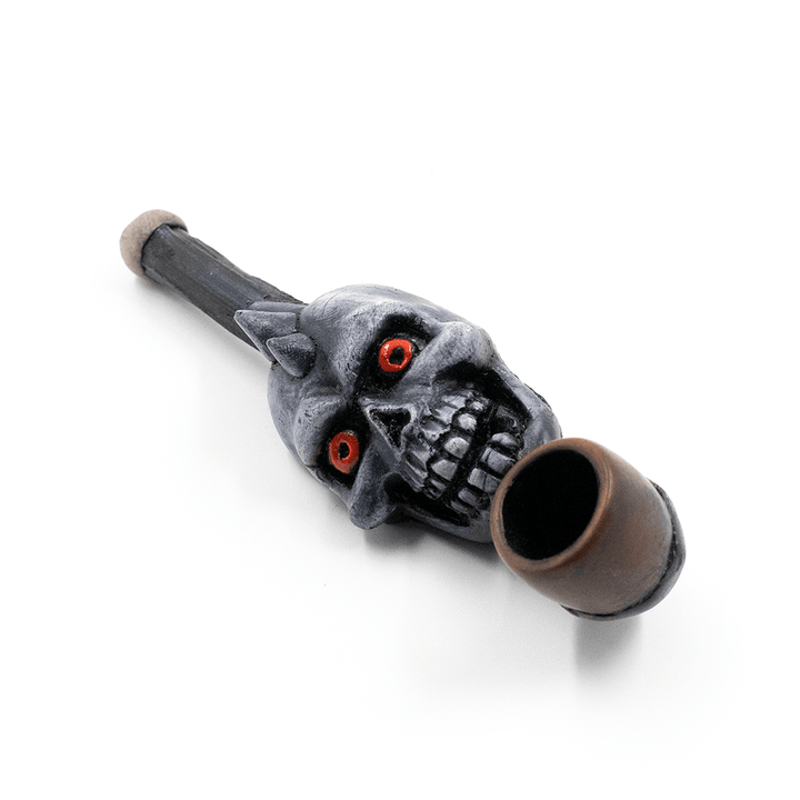 PIPE - SPIKE SKULL HAND CRAFTED 12cm The Bong Shop