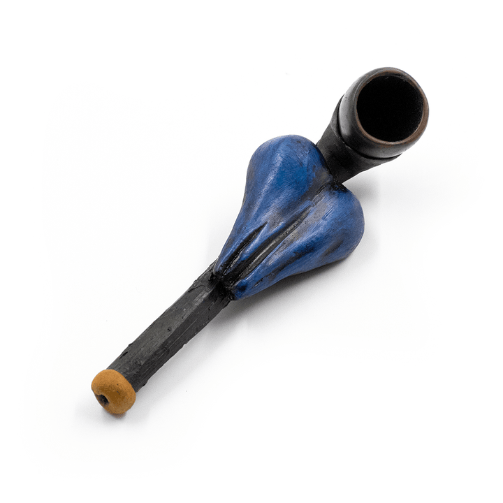 PIPE - BLUE BALLS HAND CRAFTED 12cm The Bong Shop