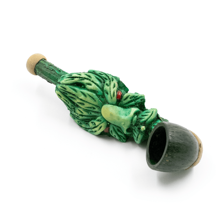 PIPE - SMOKIN LEAF MAN HAND CRAFTED 12cm The Bong Shop