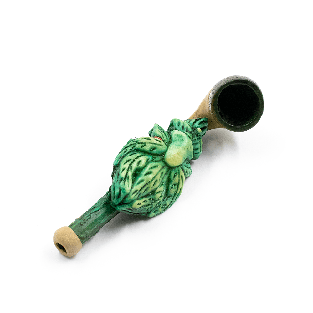 PIPE - SMOKIN LEAF MAN HAND CRAFTED 12cm The Bong Shop