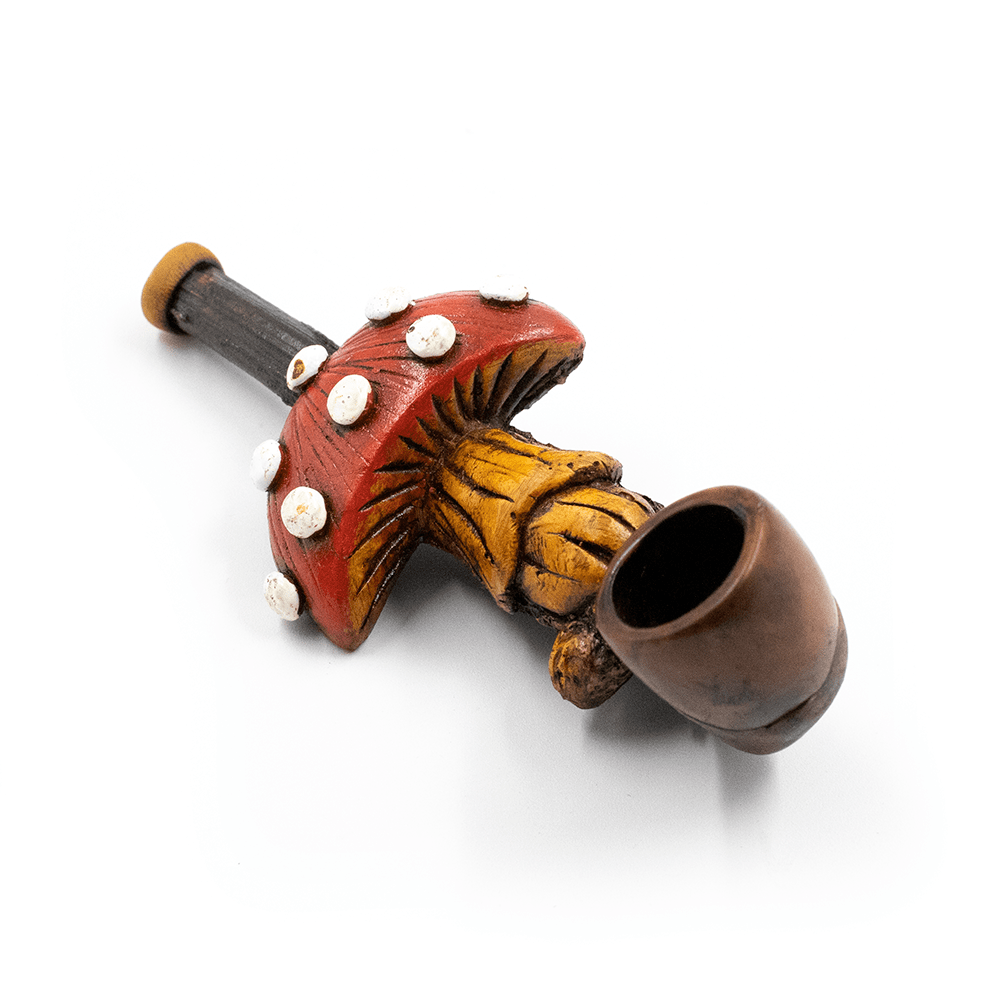 PIPE - RED SHROOM HAND CRAFTED 12cm The Bong Shop