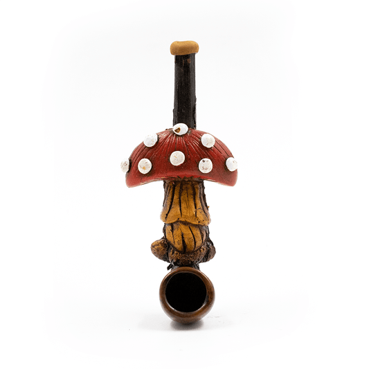 PIPE - RED SHROOM HAND CRAFTED 12cm The Bong Shop