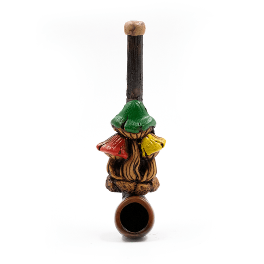 PIPE - 3 SHROOMS RED/GREEN/YELLOW HAND CRAFTED 12cm The Bong Shop