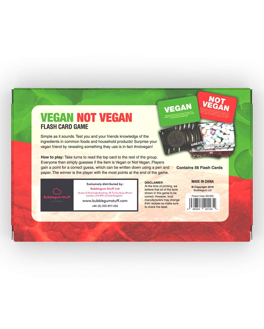 Games - Vegan Not Vegan Bubblegum Stuff