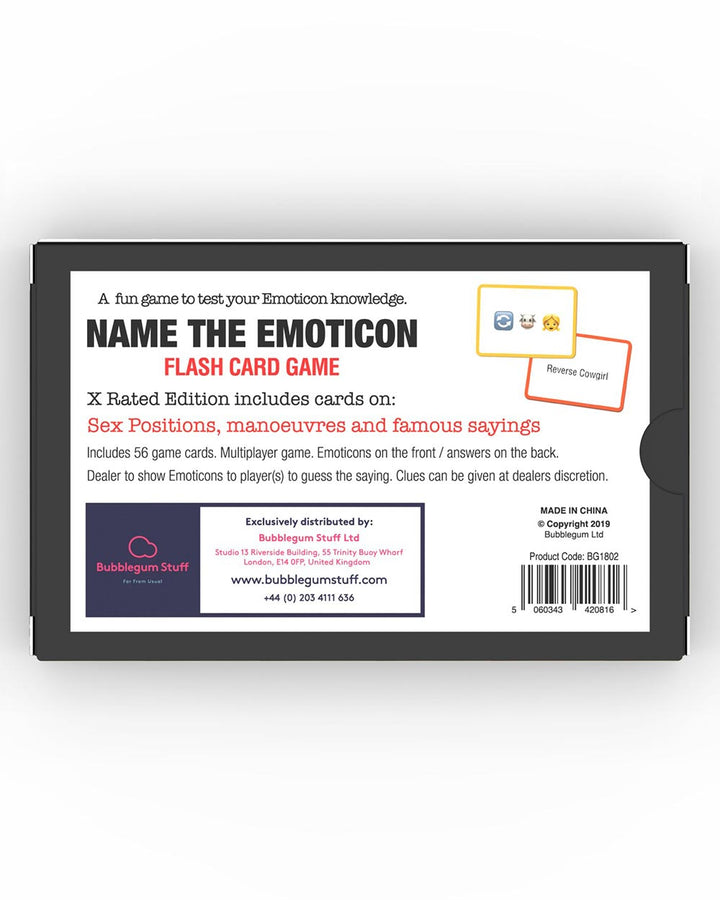 Games - Name The Emoticon Card Game [X-Rated] Bubblegum Stuff