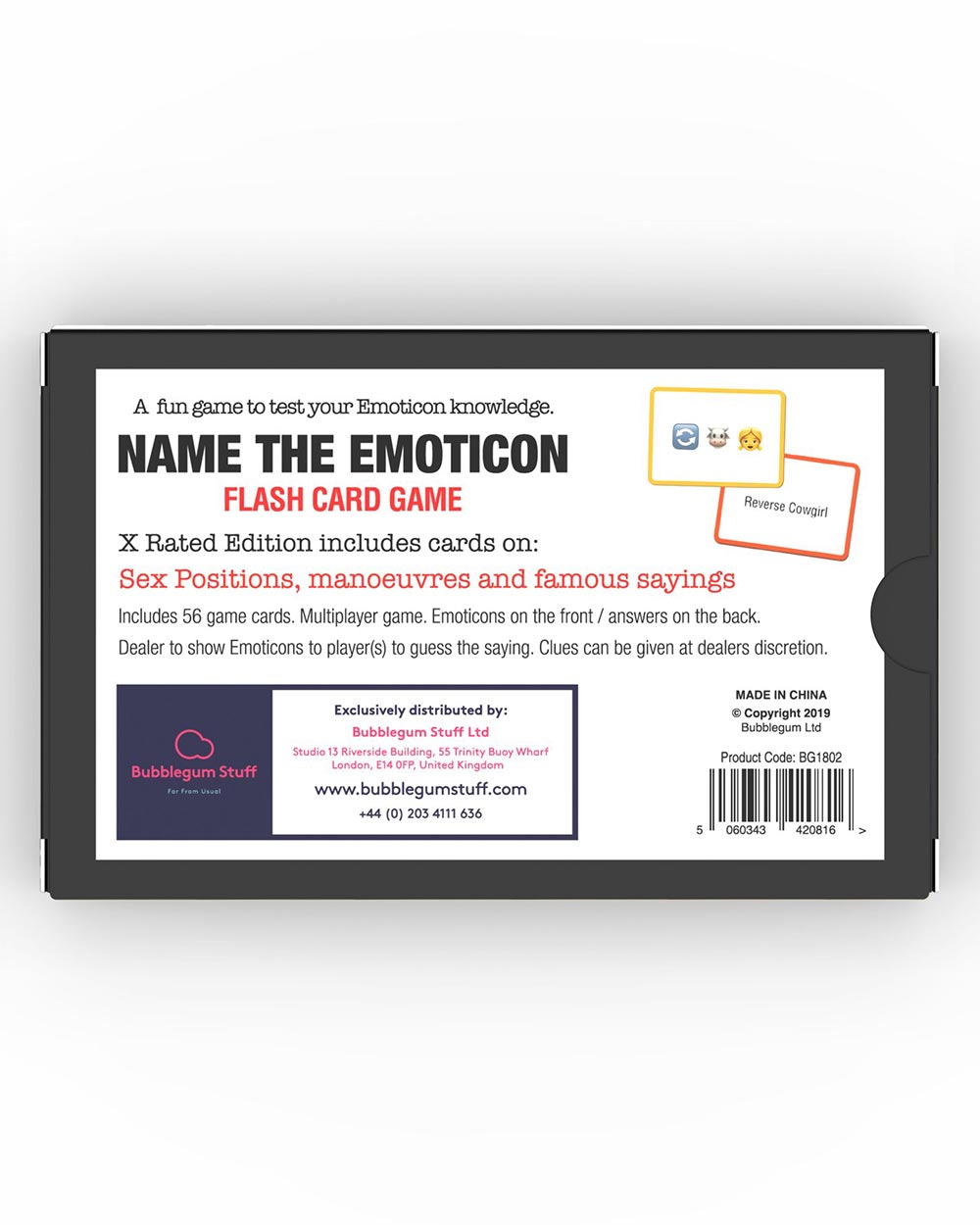 Games - Name The Emoticon Card Game [X-Rated] Bubblegum Stuff