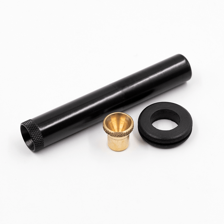STEM KIT- 10cm BONZA ANOD W/BRASS SLIP-IN CONE AND COLLAR The Bong Shop