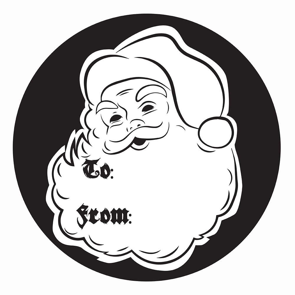 WAKE 'N' BAKE | 24 PACK OF TATTOO XMAS STICKERS Wake 'n' Bake