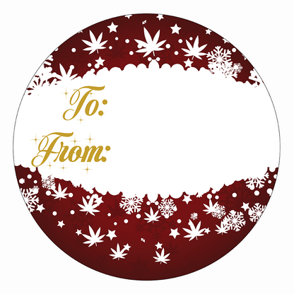 WAKE 'N' BAKE | 24 PACK OF 420 XMAS STICKERS Wake 'n' Bake