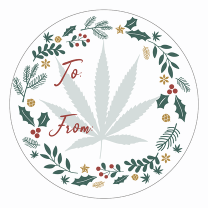WAKE 'N' BAKE | 24 PACK OF 420 XMAS STICKERS Wake 'n' Bake