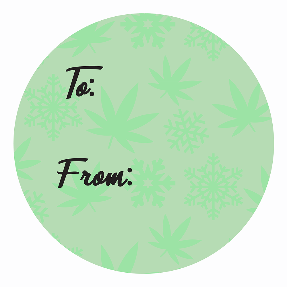 WAKE 'N' BAKE | 24 PACK OF 420 XMAS STICKERS Wake 'n' Bake