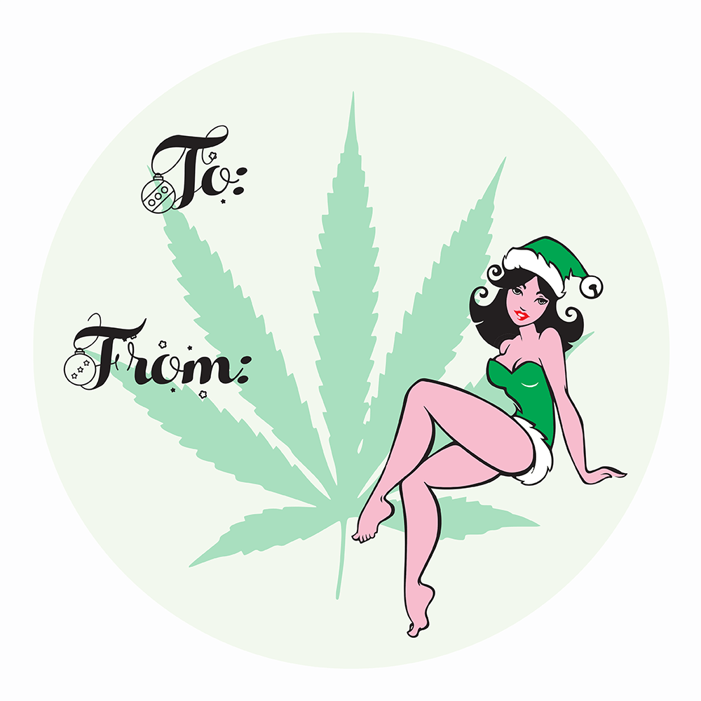 WAKE 'N' BAKE | 24 PACK OF 420 XMAS STICKERS Wake 'n' Bake