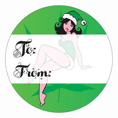 WAKE 'N' BAKE | 24 PACK OF 420 XMAS STICKERS Wake 'n' Bake