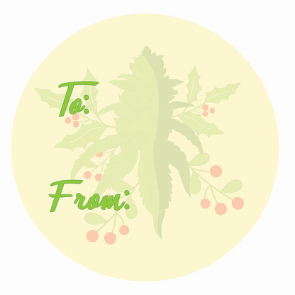 WAKE 'N' BAKE | 24 PACK OF 420 XMAS STICKERS Wake 'n' Bake
