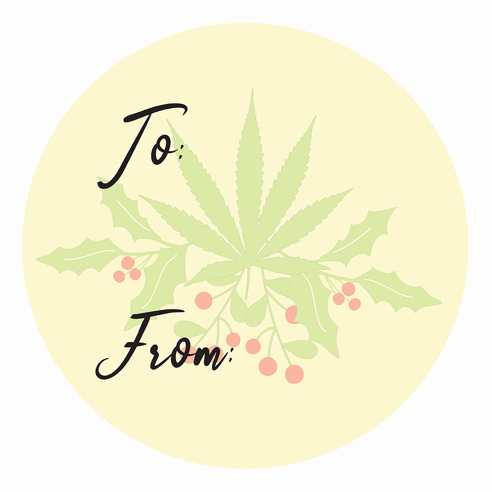 WAKE 'N' BAKE | 24 PACK OF 420 XMAS STICKERS Wake 'n' Bake