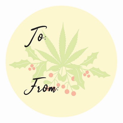 WAKE 'N' BAKE | 24 PACK OF 420 XMAS STICKERS Wake 'n' Bake