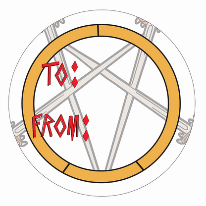 WAKE 'N' BAKE | 24 PACK OF SATANIC XMAS STICKERS Wake 'n' Bake