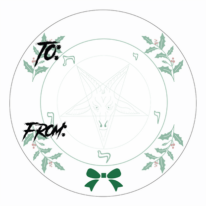 WAKE 'N' BAKE | 24 PACK OF SATANIC XMAS STICKERS Wake 'n' Bake