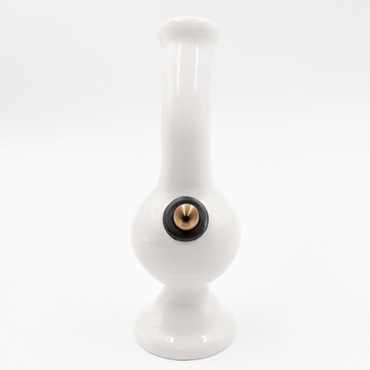 Elbow Bubble Ceramic Bong - White The Bong Shop