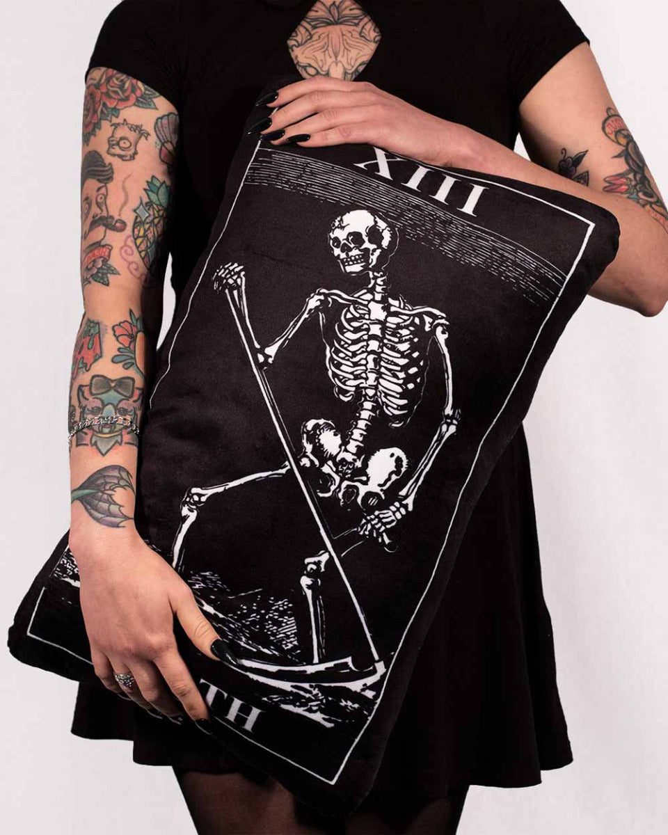 PILLOW - TAROT DEATH RECTANGLE 60cmH WAKE N BAKE Wake 'n' Bake