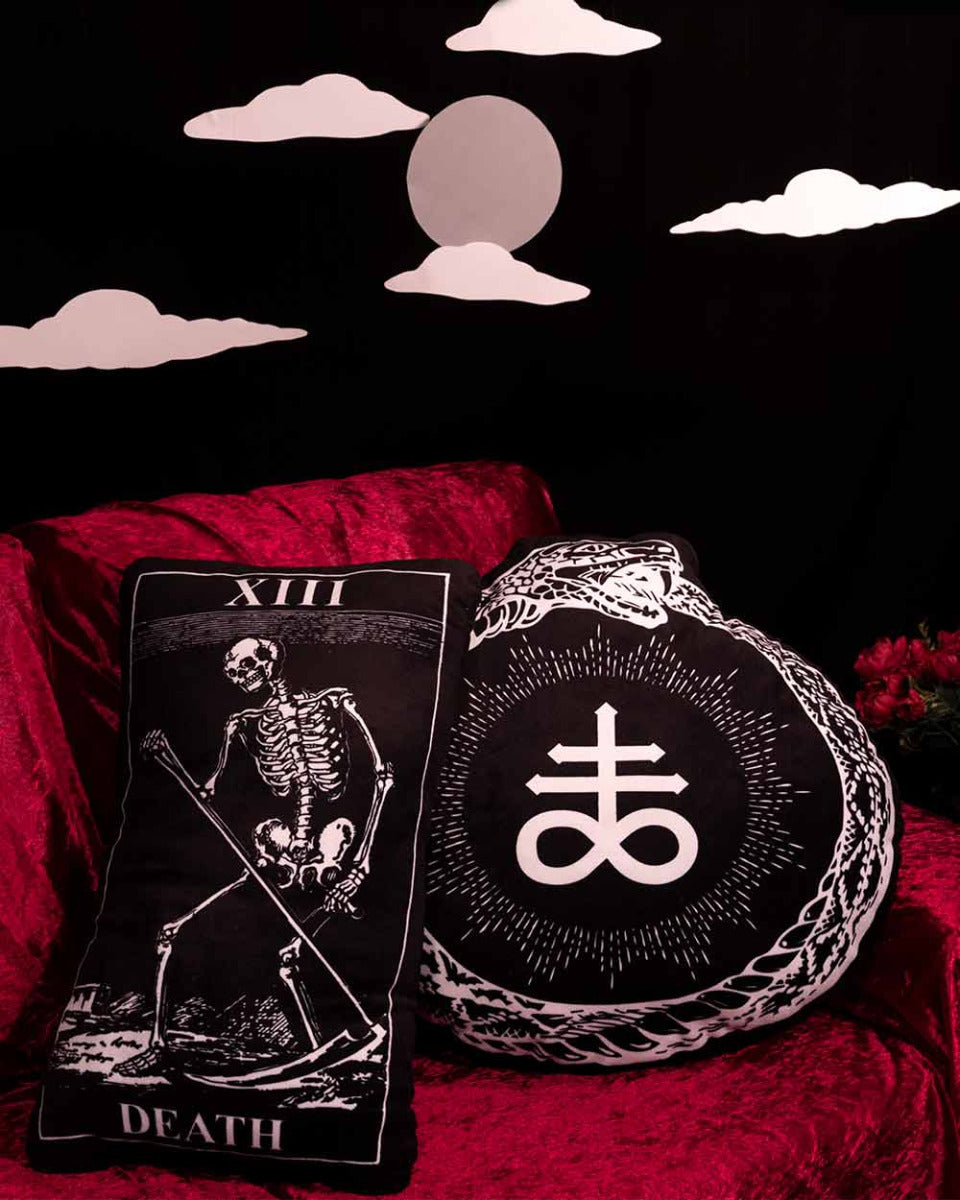 PILLOW - TAROT DEATH RECTANGLE 60cmH WAKE N BAKE Wake 'n' Bake